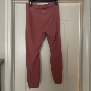 Lululemon Yoga Leggings (possibly align).Light pink. 25” inseam